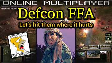 Defcon FFA - Stealth General - Pro Rules | C&C Generals Zero Hour | No Commentary