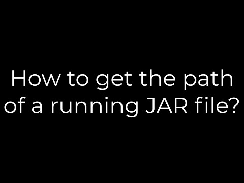 Java :How to get the path of a running JAR file?(5solution)