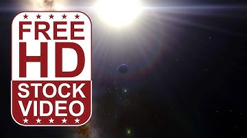 Free Stock Videos - space and planets: alien planet with blue clouds in deep space