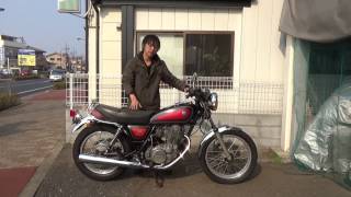 SR400初期型限定色1985年参考動画：キャブの白いボタンは何か