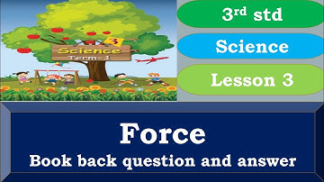 3rd std science lesson 3 force
