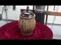 Black Gum Walnut Resin Container # 145 Black Gum Walnut Resin Container # 145