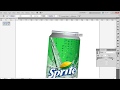 How to design can with Illustrator 3D effect
