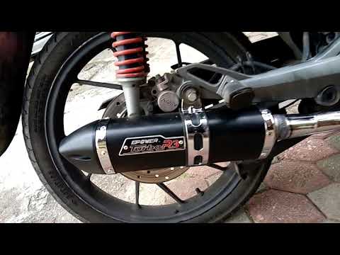 R Sound Test EPower Turbo R3 Racing Exhaust Muffler With Suzuki Shogun 125 RR