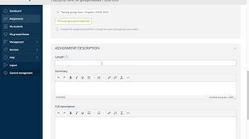 Create a new assignment in Revisely