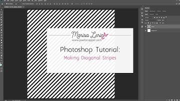 Making a Diagonal Stripe Pattern in Photoshop