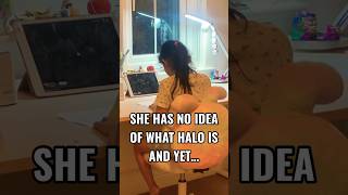 I made an experiment: Will she sing along the HALO theme?