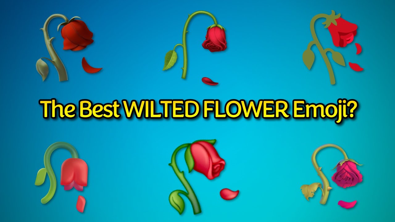 Emoji Reviews - Wilted Flower 🥀 - YouTube