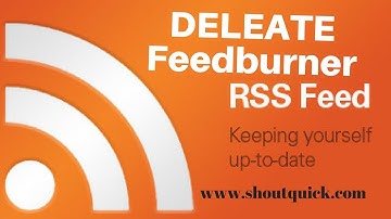How to Delete FeedBurner Account,delete rss feed