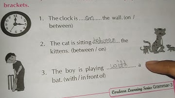 Class-3 | English Grammar Lesson -21 Prepositions
