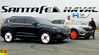 Haval H6 HEV vs. Hyundai Santa Fe Hybrid  Ultimate Comparison in Pakistan