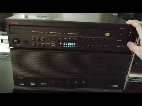 ADCOM GCD-700 CD Changer and GFA-7500 Amplifier Quick Function Demo