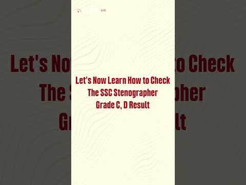 SSC Steno Tier 1 Result 2024 Out! Cutoff, Check Merit List