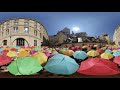 Paris umbrella installation in 360