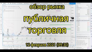 ? Публичная торговля и обзор рынка ? 12 февраля 2021(⏰09:30) - Видео от Артём Яськив