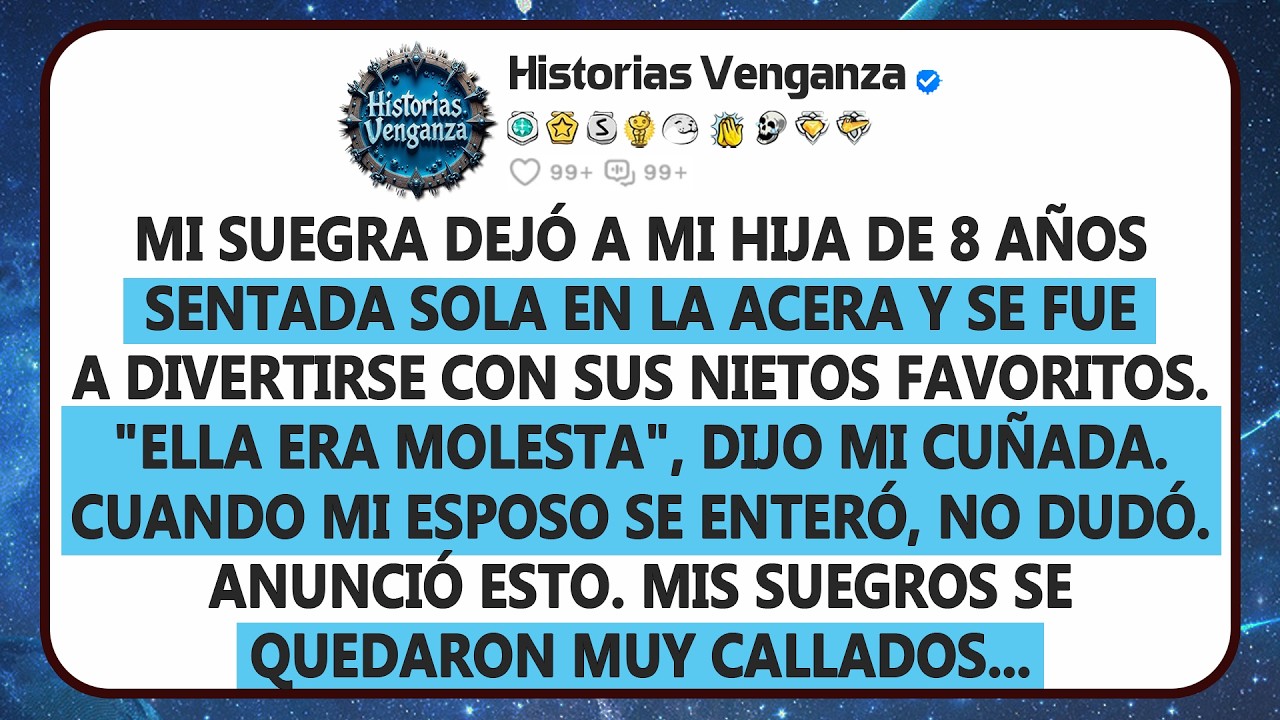 Mi suegra abandonó a mi hija de 8 años sola en la acera con un pie herido.