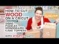 Cut Wood Letters on a Cricut -- Including Name Puzzles!