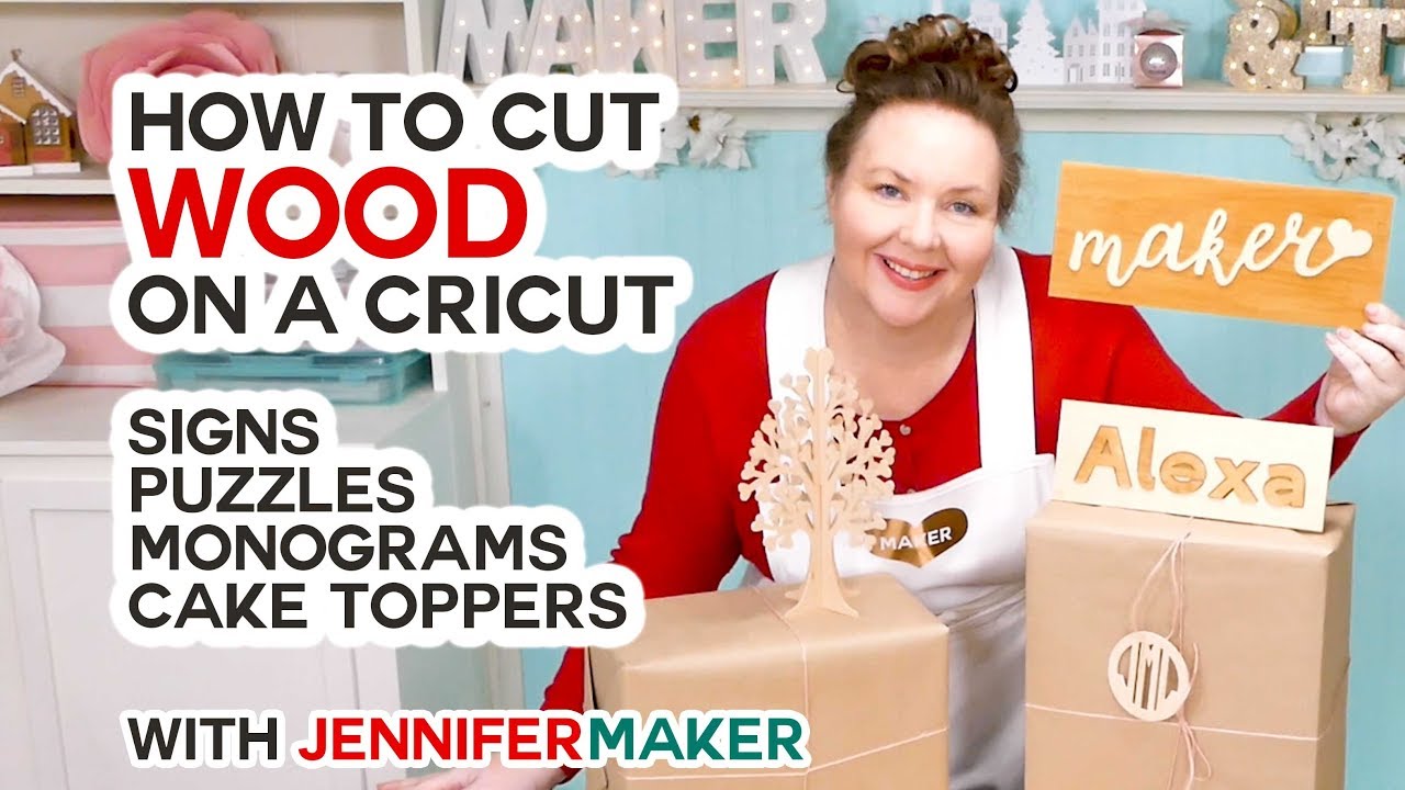 Make Wooden Bookmarks: How to Cut Wood Veneer on a Cricut - Jennifer Maker