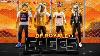 i hosted a NEW DF CAGES ROYALE EVENT! Which LEGEND can carry RANDOMS in a TRAMPOLINE PARK? (NBA2K20)