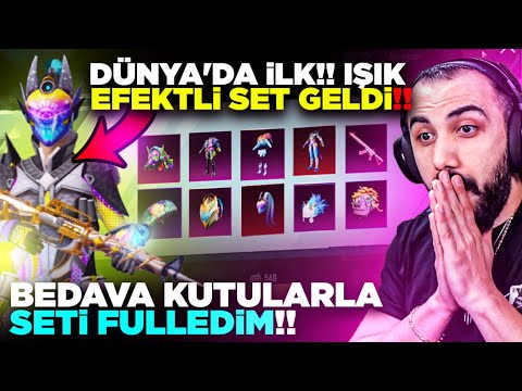 DÜNYA'DA İLK!! 😮 IŞIK EFEKTLİ SET GELDİ!! BELEŞ KUTULARLA SETİ FULLEDİK | PUBG MOBILE