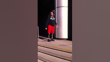 Bilateral amputee above the knee going up and down stair