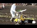 Semiautomatic vegetable transplanter vt2 for leaf vegetable