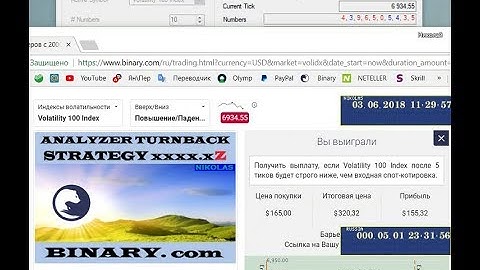 Analyzer TURNBACK Strategy xxxx.xZ Binary.com
