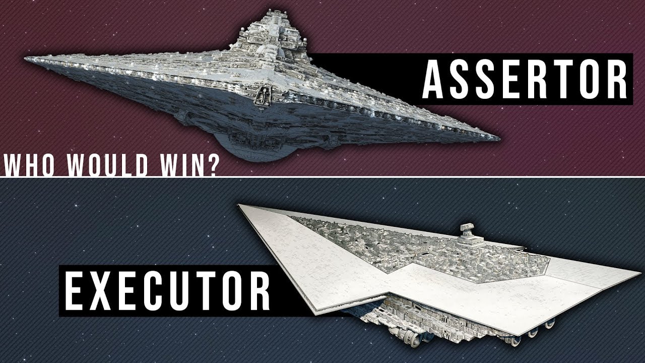 EXECUTOR Super Star Destroyer vs ASSERTOR Dreadnought | Star Wars Starship  Versus - YouTube
