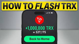 How to Flash Tron (TRX) | Fastest Way to Fix Not Enough TRX