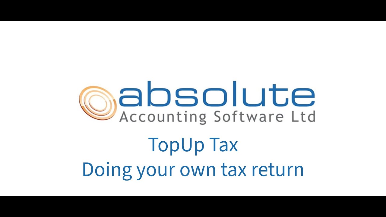 Absolute Accounting Software TopUp Tax Doing your own tax return