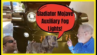 Gladiator Mojave Super Bright Auxiliary Fog Lights Installed