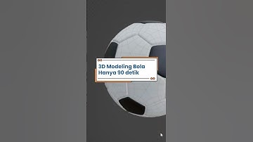 Tutorial Bikin 3D Bola di Blender Dalam 90 Detik, Teknik Dasar Buat Kamu yang Baru Belajar #b3d