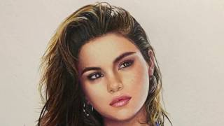 Speed drawing of selena gomez , mixed media made with artnfly markers
and colored pencils, caran d’ache luminance for skin, prismacolor,
faber castell polych...