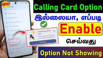 Calling Card Option Not Showing | Google Dialer - Enable Calling Card Option | Setup Calling Card