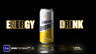Flicker Energy Drink Motion Ads  ||  After Effects Hindi Tutorials