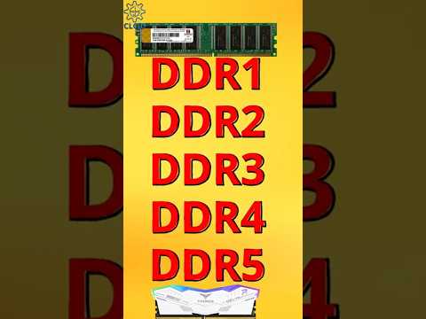 DDR1, DDR2, DDR3, DDR4, DDR5 – What’s the Difference? #DDR1 #DDR5 #RAMComparison #computerhardware