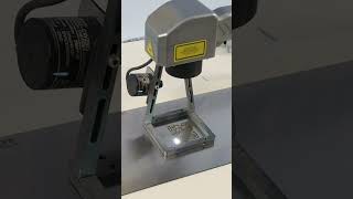 How to print qr code on metal plate by handheld laser marking machine?