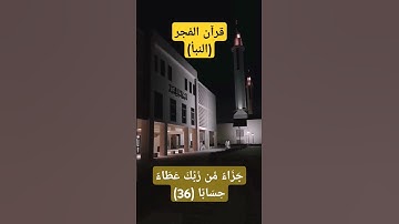 آيات عطرة من سورة النبأ من فجرية خاشعة #قرآن_كريم #قرآن #تلاوة_خاشعة