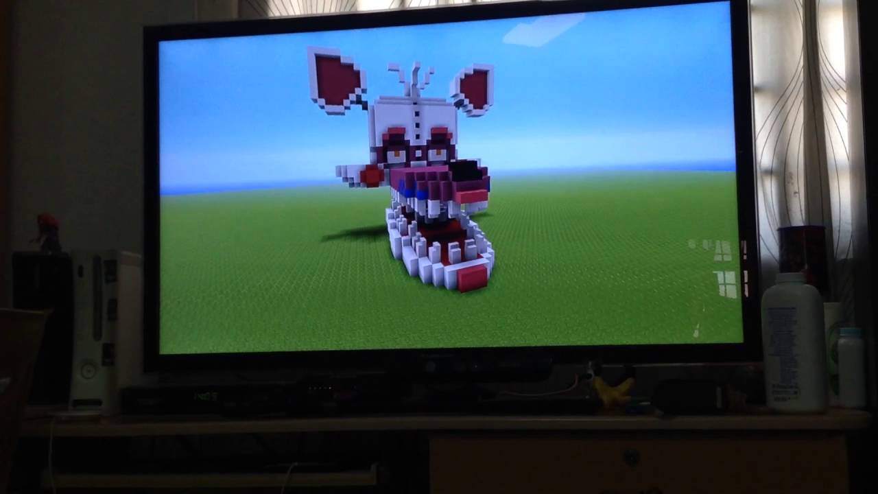 Minecraft statue showcase fnaf Sister Location fun time foxy - YouTube