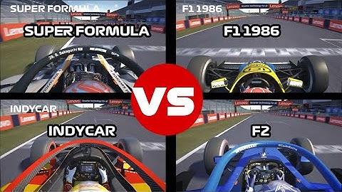 ONBOARD F1 80S  VS F2 VS INDYCAR VS SUPER FORMULA SUZUKA Assetto Corsa