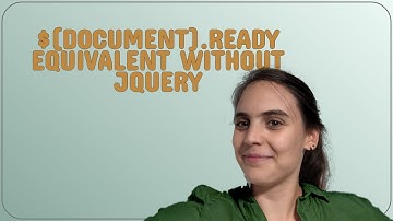 $(document).ready equivalent without jQuery