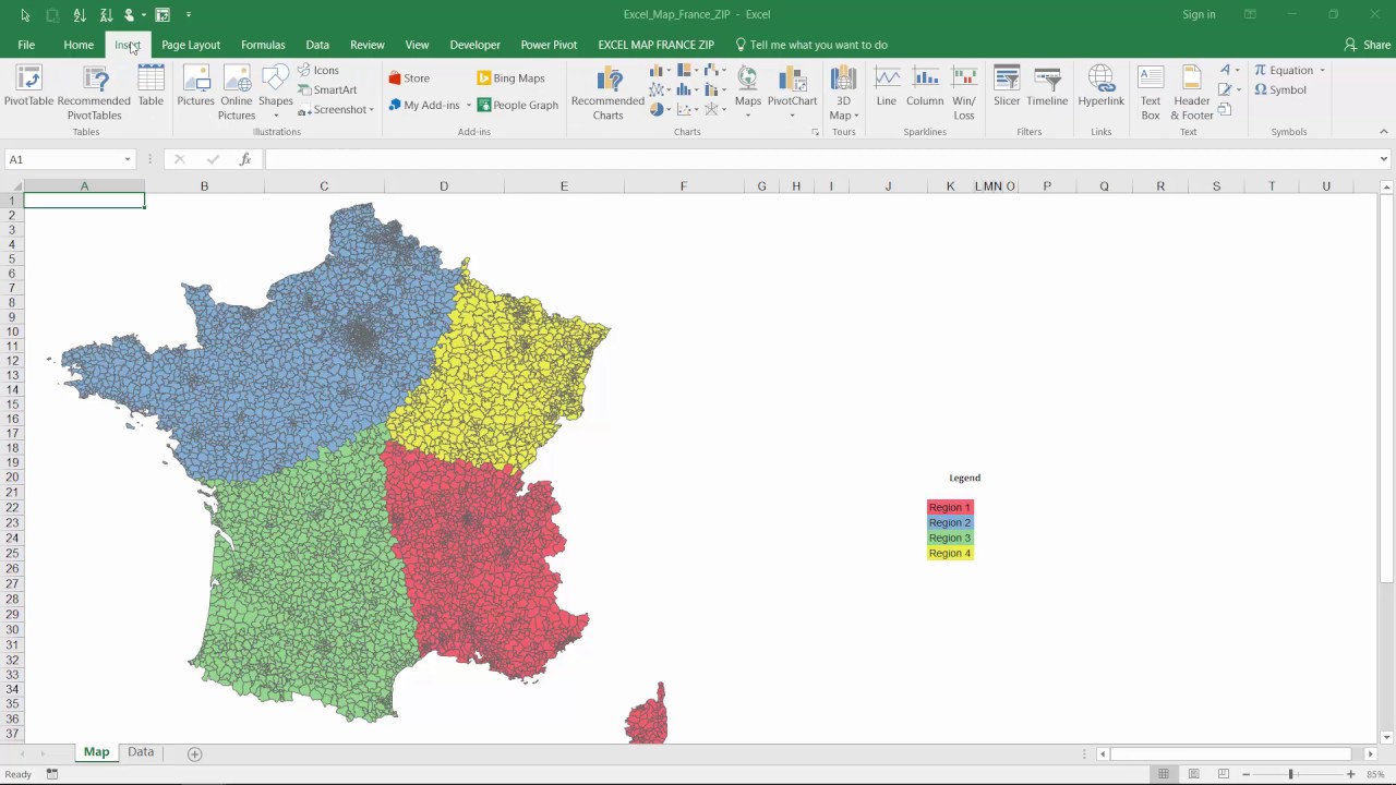 Adding Colored Regions To Excel Charts