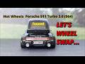Hot Wheels Porsche 911 Tooned wheel swap and detailing