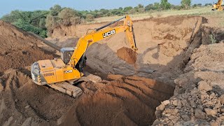JCB JS215 Working At Sand Mining | Sand Mining Application | JS215 Excavator #jcb #excavator #CAT