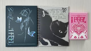 :   (G)I-Dle / Unboxing album (G)I-Dle I feel (Cat, Butterfly & Queen ver.)