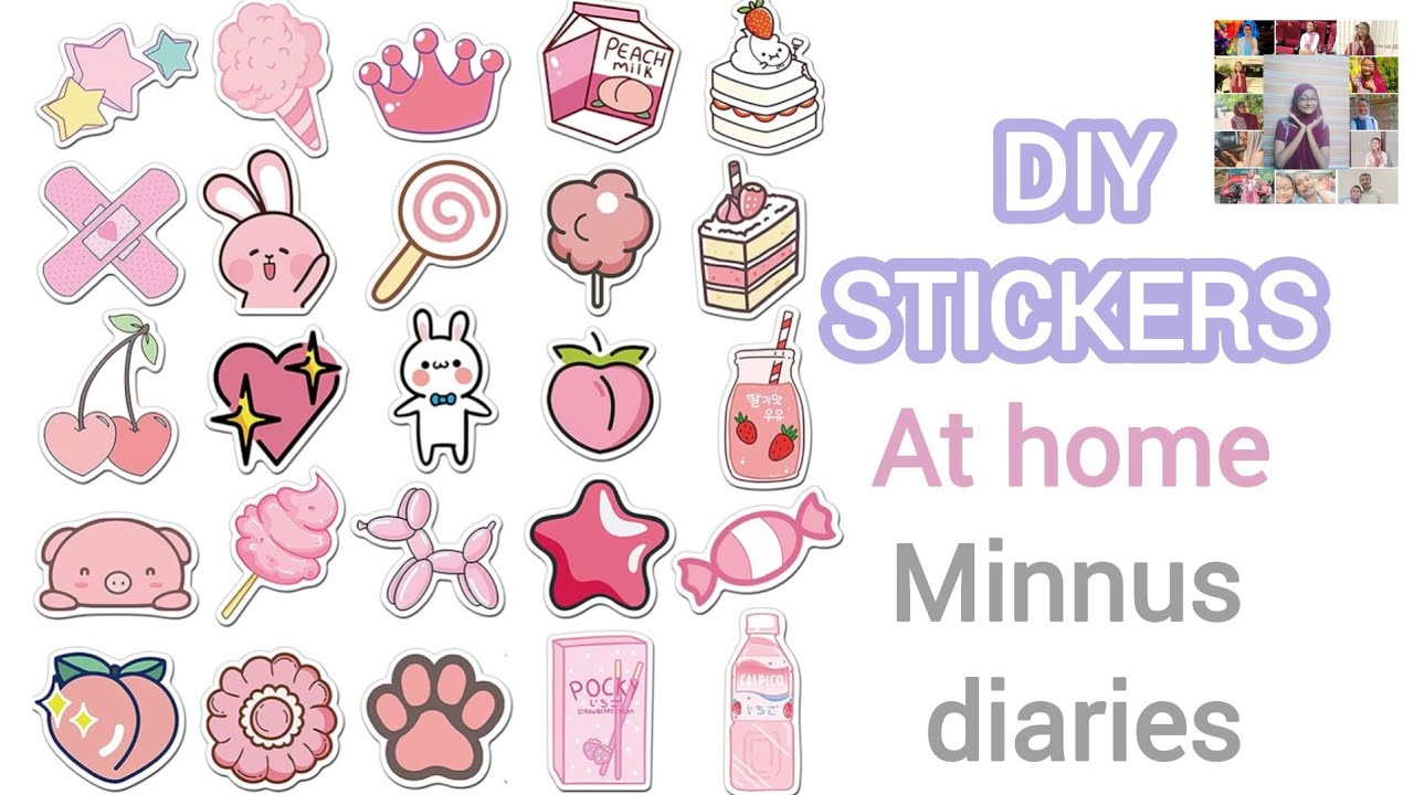 DIY STICKERS AT HOME I HOMEMADE I STICKERS  