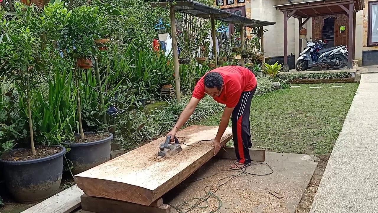  Membuat  meja  kayu lokal minimalis  YouTube