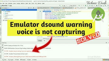 Emulator dsound warning voice is not capturing