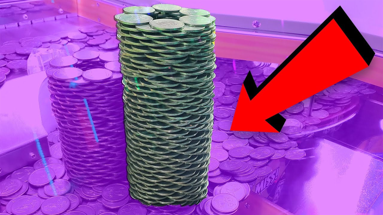 How I Built a GIANT Tower of Coins & Knocked Them Over for a HUGE Jackpot! | Angry Birds Coin Pusher