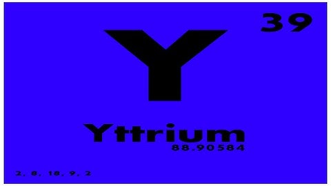 STUDY GUIDE: 39 Yttrium | Periodic Table of Elements